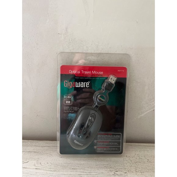 Gigaware Optical Travel Mouse NWT - Picture 1 of 3